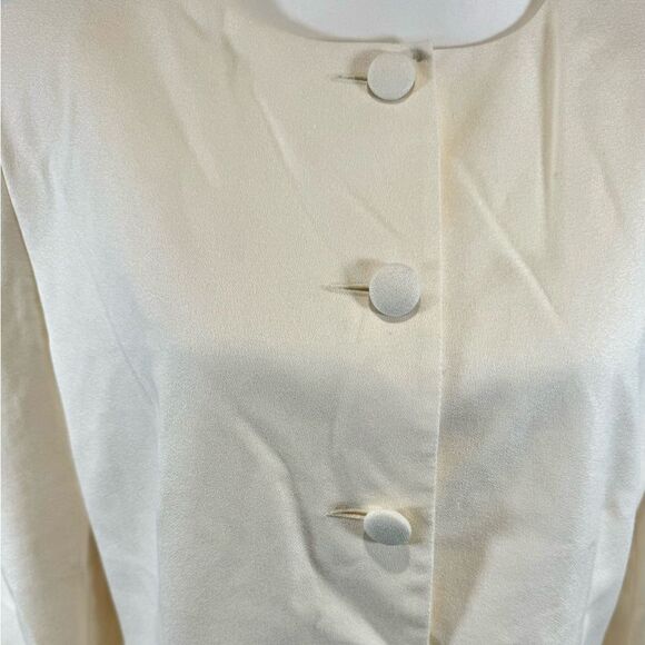 Vintage Spiegel ivory skirt and jacket suit set size 12 - Picture 2 of 7